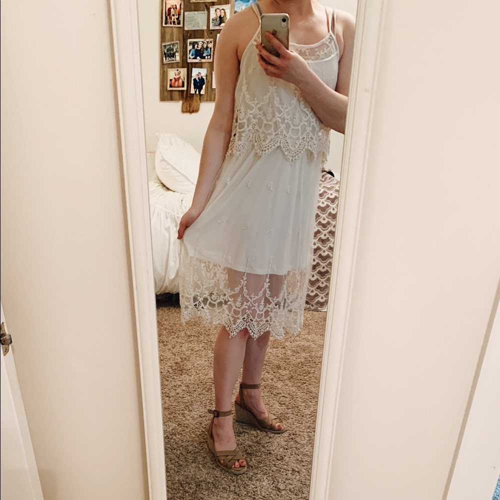 Alter’d State, White lace summer dress